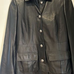 Ladies Brooks Brothers Leather Jacket size 6